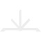 Ekena Millwork Vanguard Architectural Grade PVC Gable Bracket, 84"W x 45 1/2"H x 2"D x 4"F, 13/12 Pitch GBP084X46X0204VAN00 - alternate 4